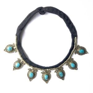 Bohemian Necklace with Turquoise Accents